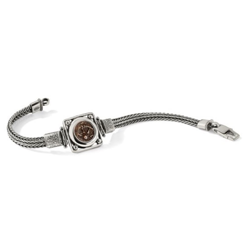 Sterling Silver & Bronze Antiqued Widows Mite Coin